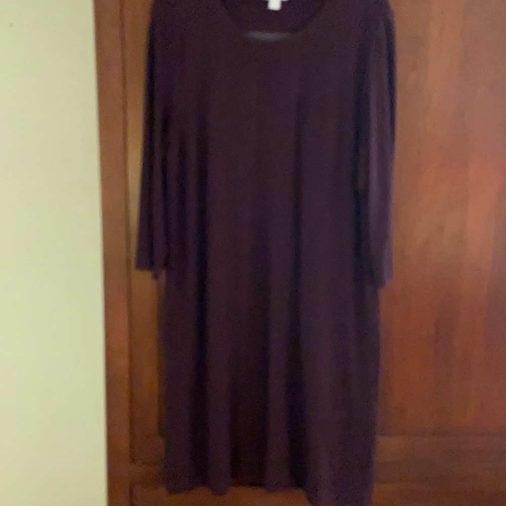 Dark burgundy dress